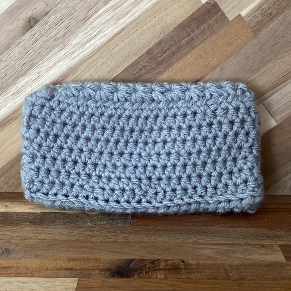 Handcrafted Gray Glasses Case Accessory Pouch - Picture 3 of 4